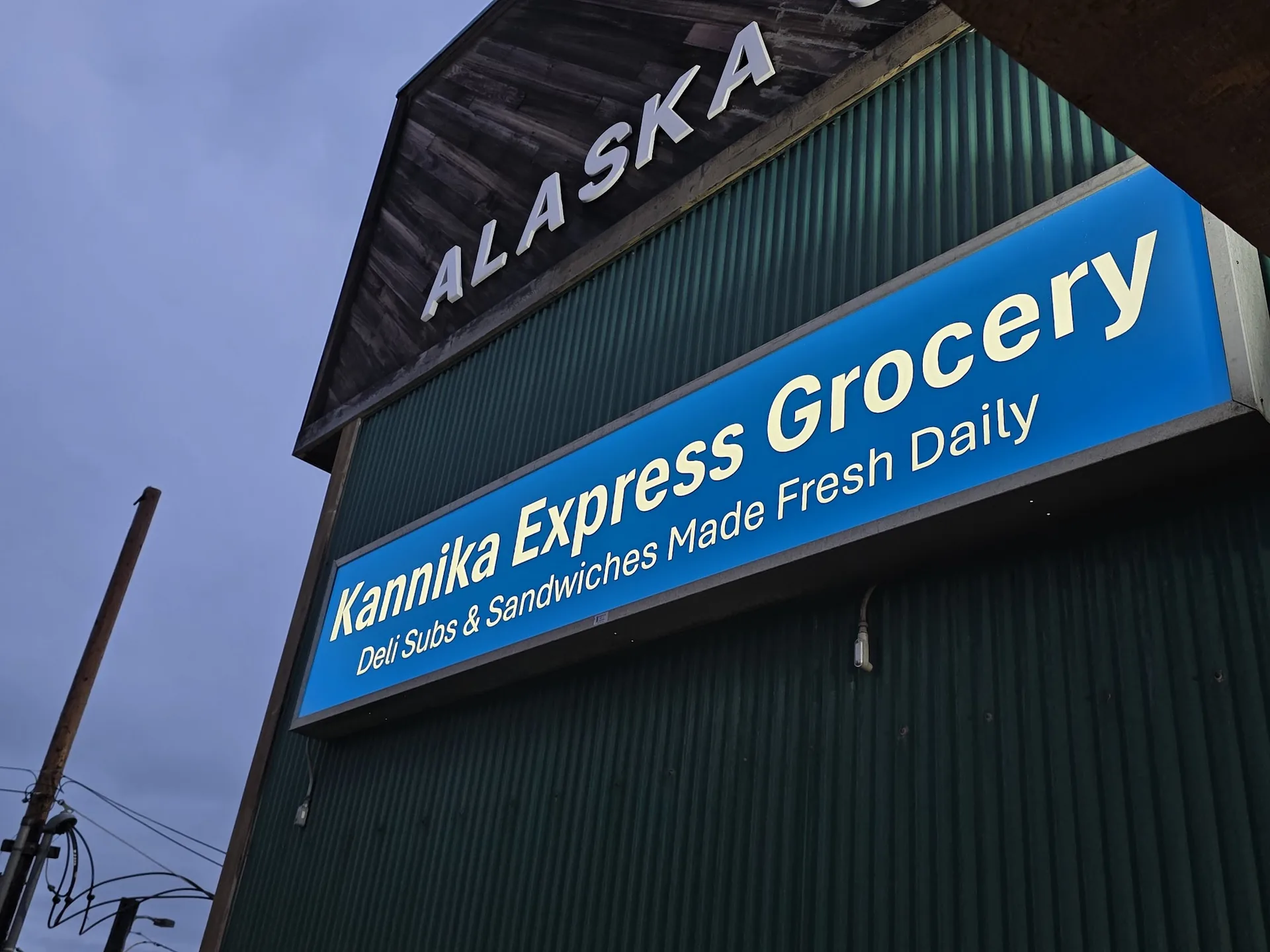 Kannika Express Grocery storefront in Utqiagvik, Alaska